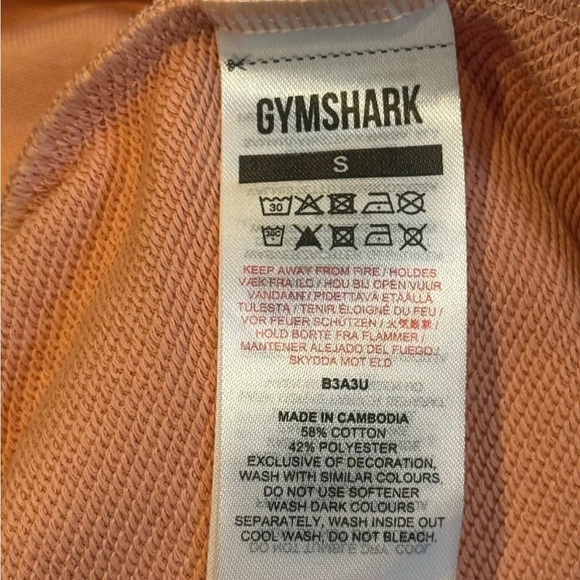 Women’s Gymshark Cropped Sweatshirt Hoodie. Small - Picture 6 of 6